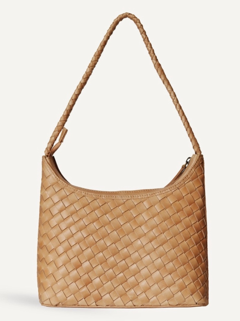 Bembien Marni Handwoven Leather Shoulder Bag Caramel